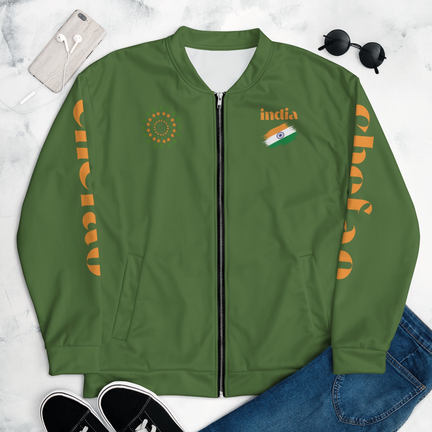 Chefao India I, Unisex Bomber Jacket