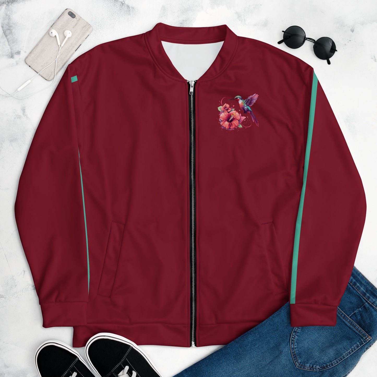 Chefao Hummingbird I, Unisex Bomber Jacket