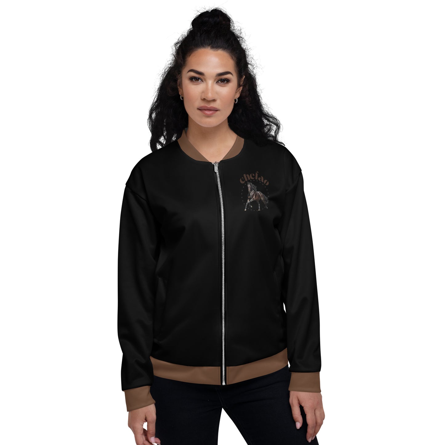 Chefao Horse III, Unisex Bomber Jacket (Black)