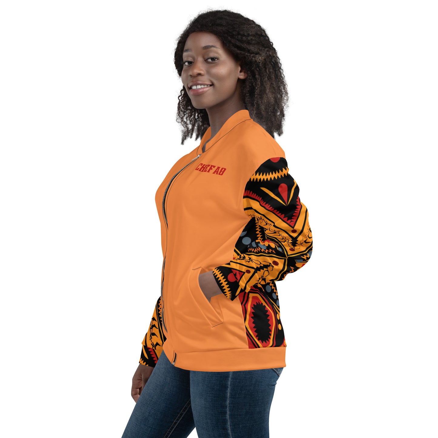 Chefao Cameroon Toghu I, Unisex Bomber Jacket