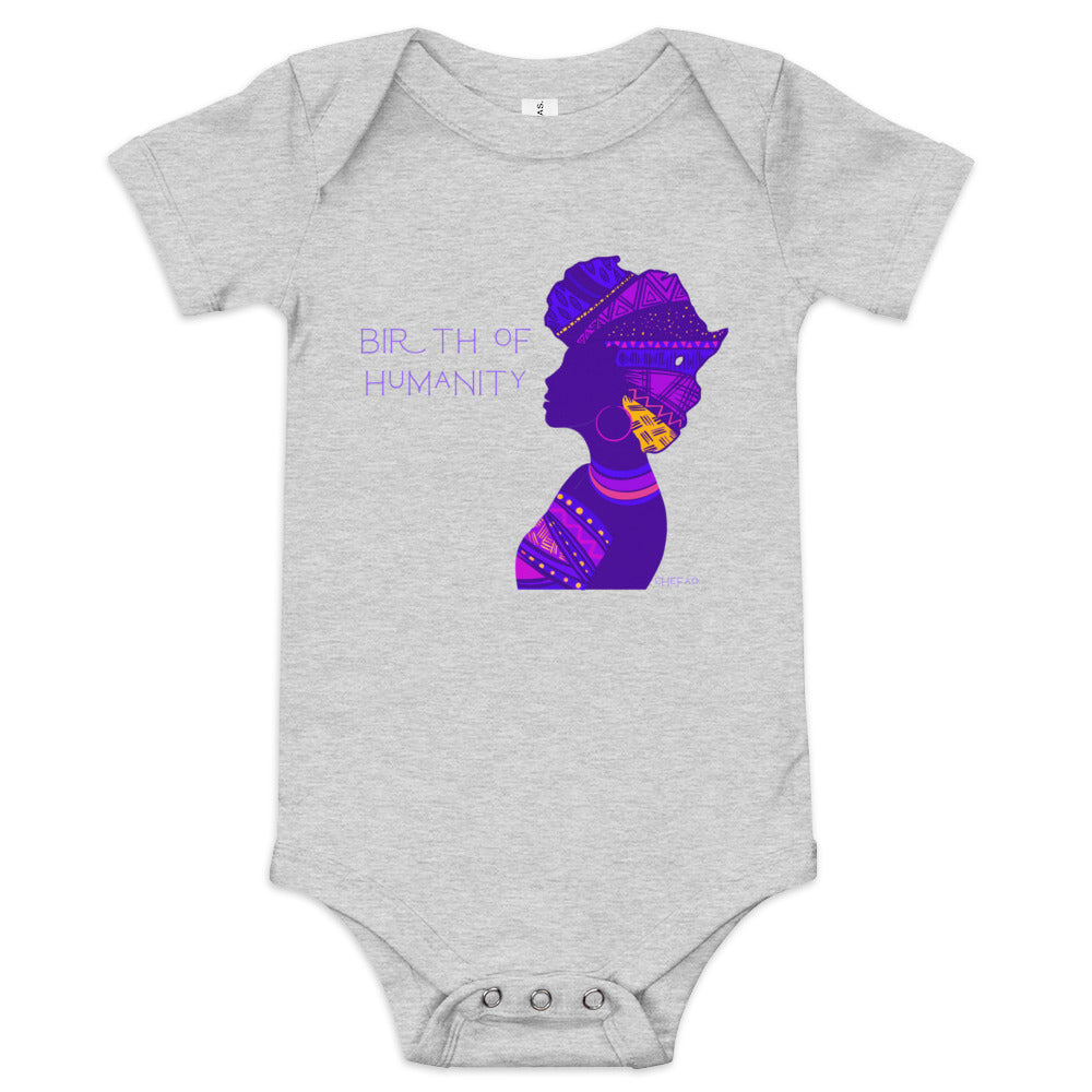 Birth of Humanity™ I, Baby short sleeve one piece