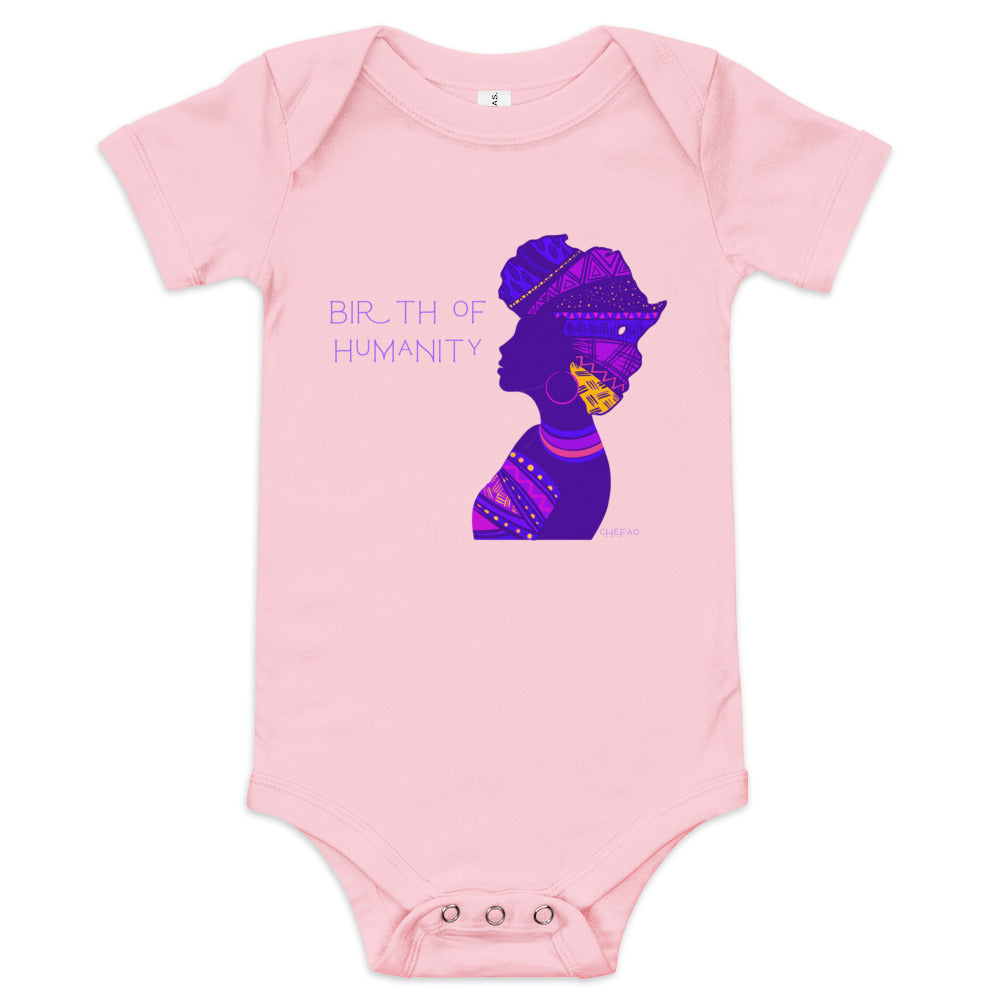 Birth of Humanity™ I, Baby short sleeve one piece