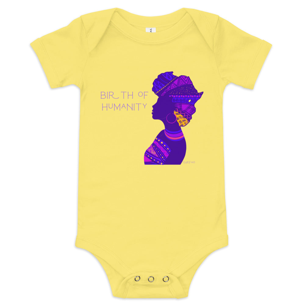 Birth of Humanity™ I, Baby short sleeve one piece