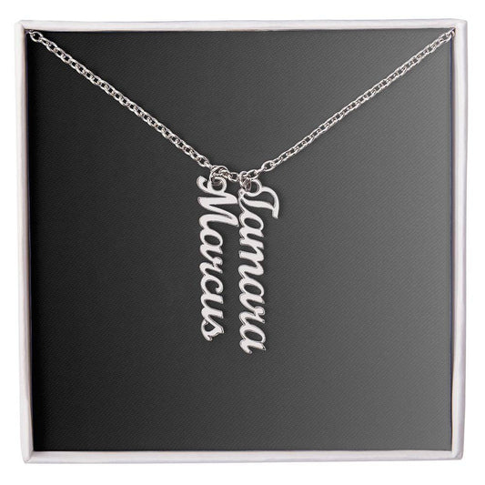 Name Necklace Multiple (Vertical)