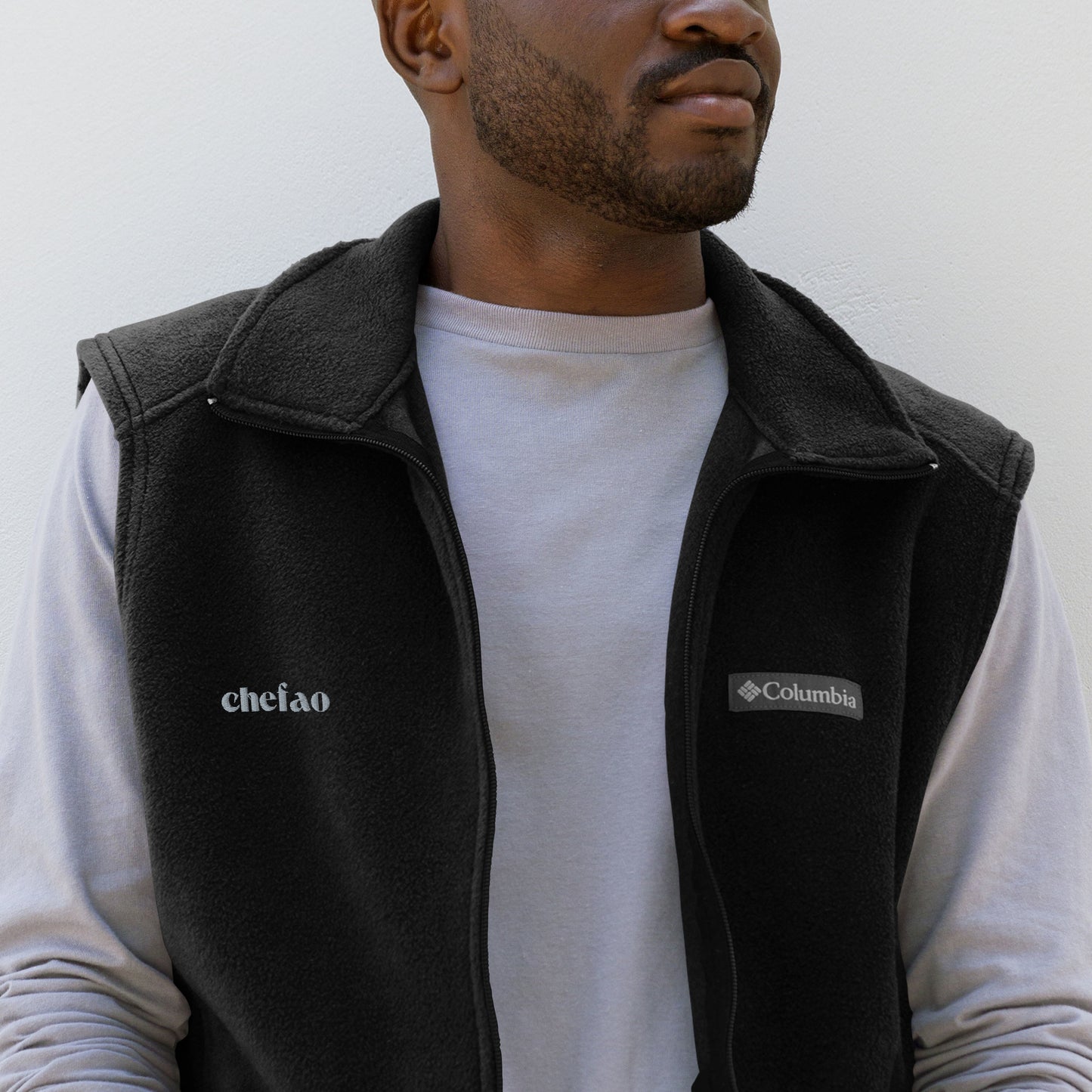 Chefao I, Men’s Columbia fleece vest