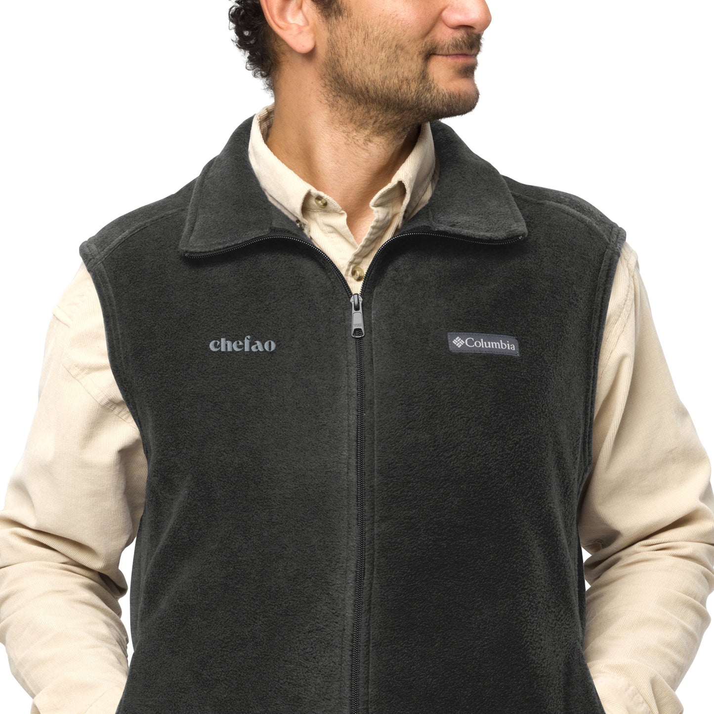 Chefao I, Men’s Columbia fleece vest