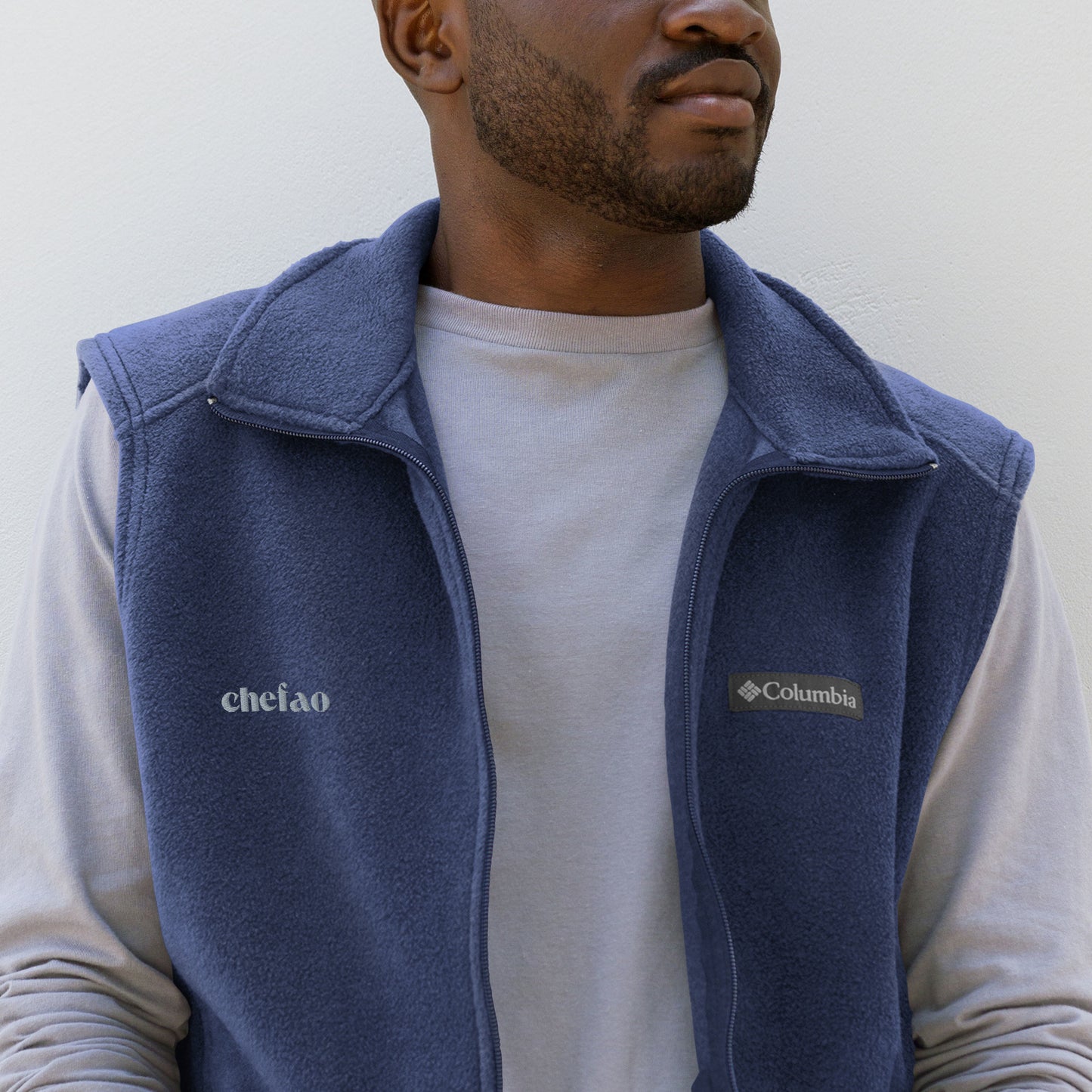 Chefao I, Men’s Columbia fleece vest