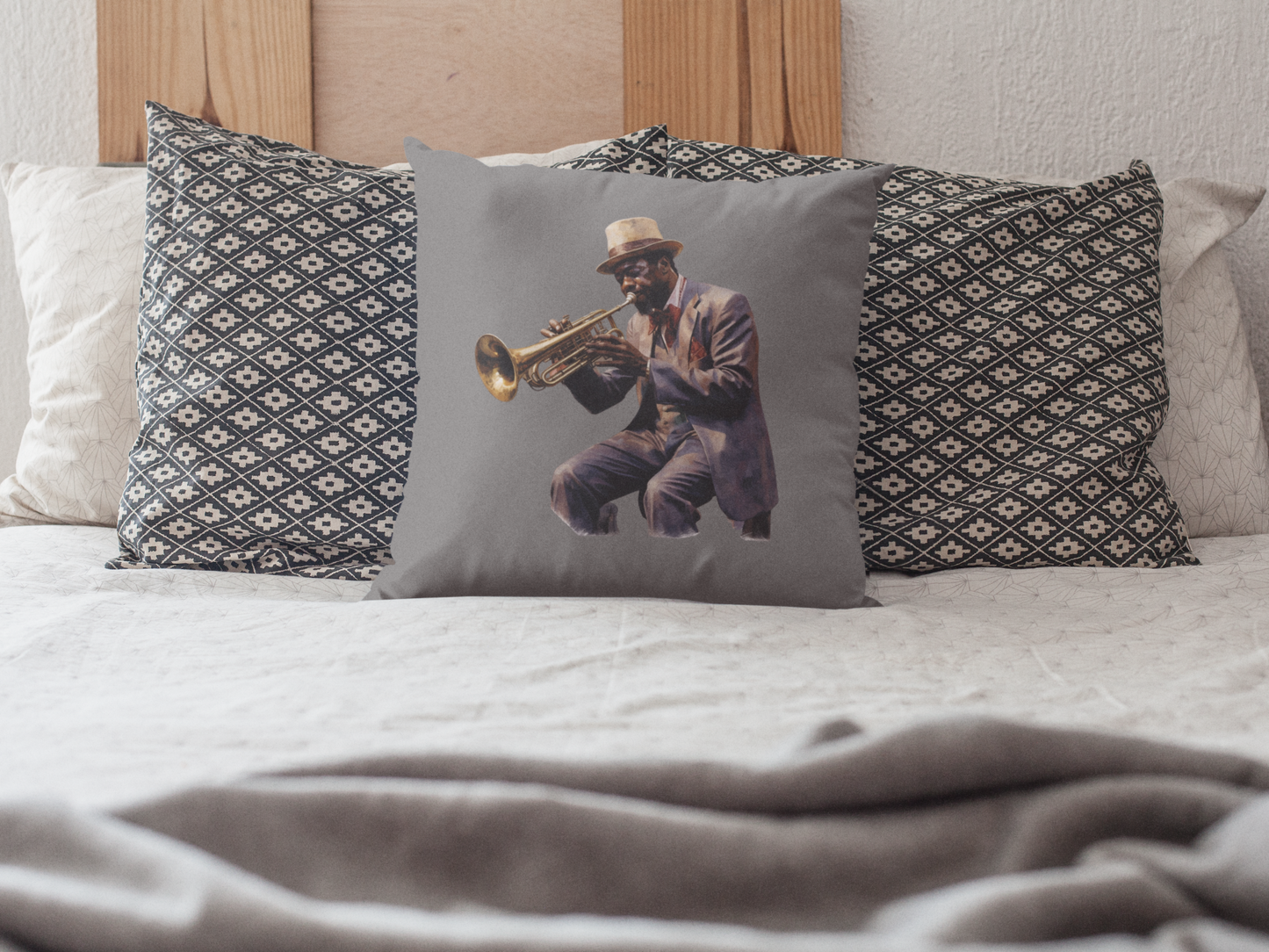 Jazz Great, Spun Polyester Square Pillow