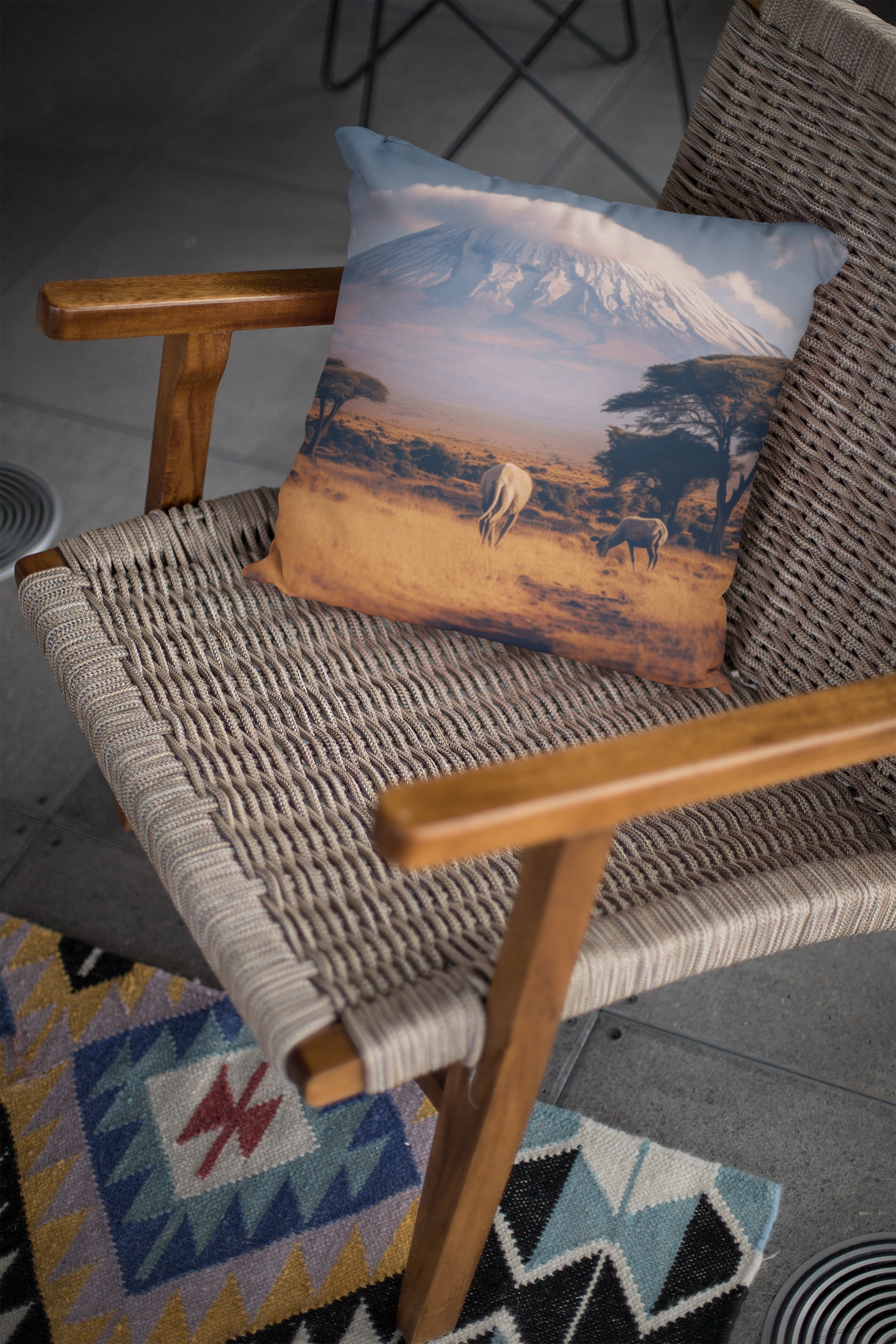 Kilimanjaro, Spun Polyester Square Pillow