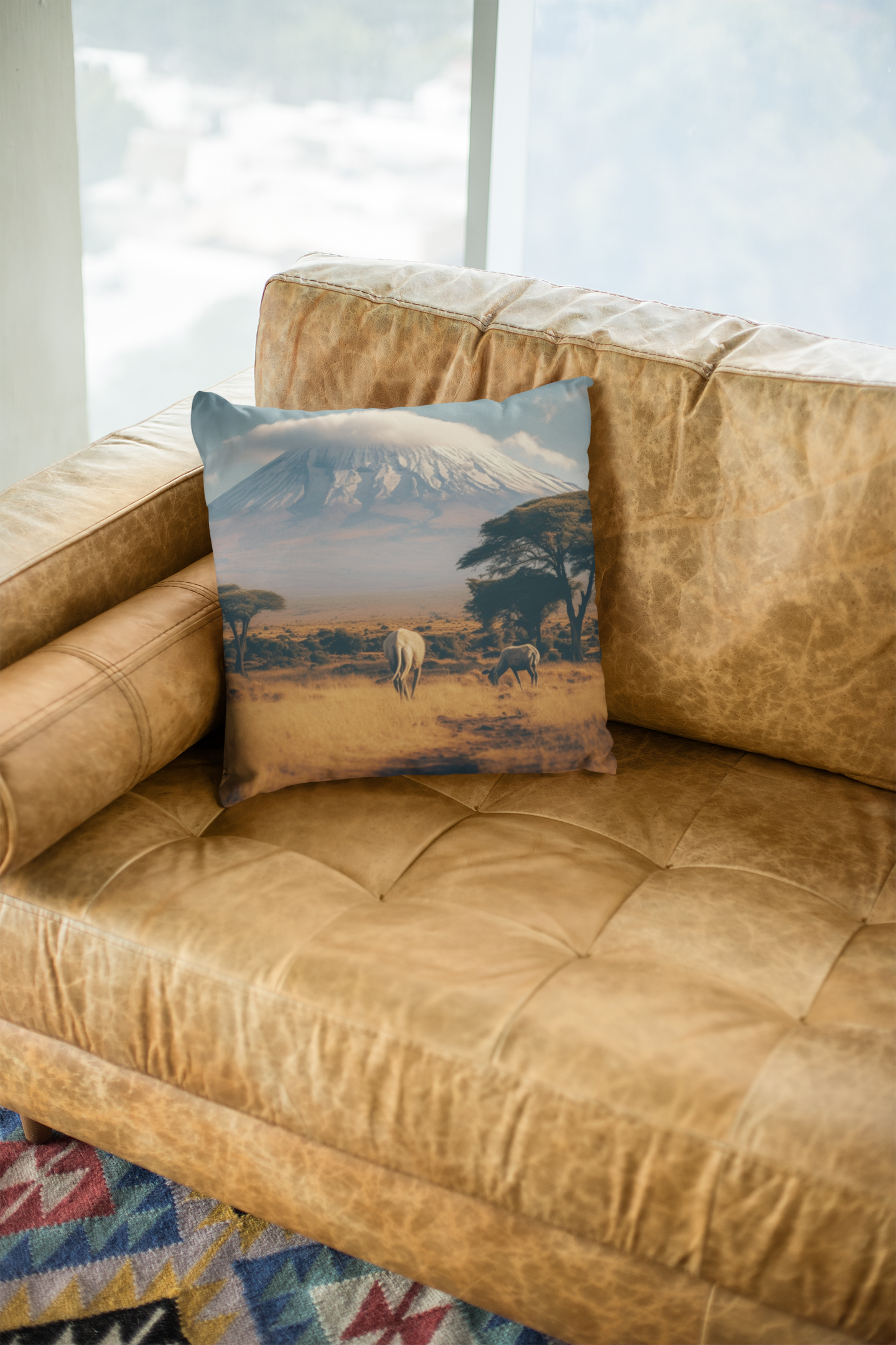 Kilimanjaro, Spun Polyester Square Pillow