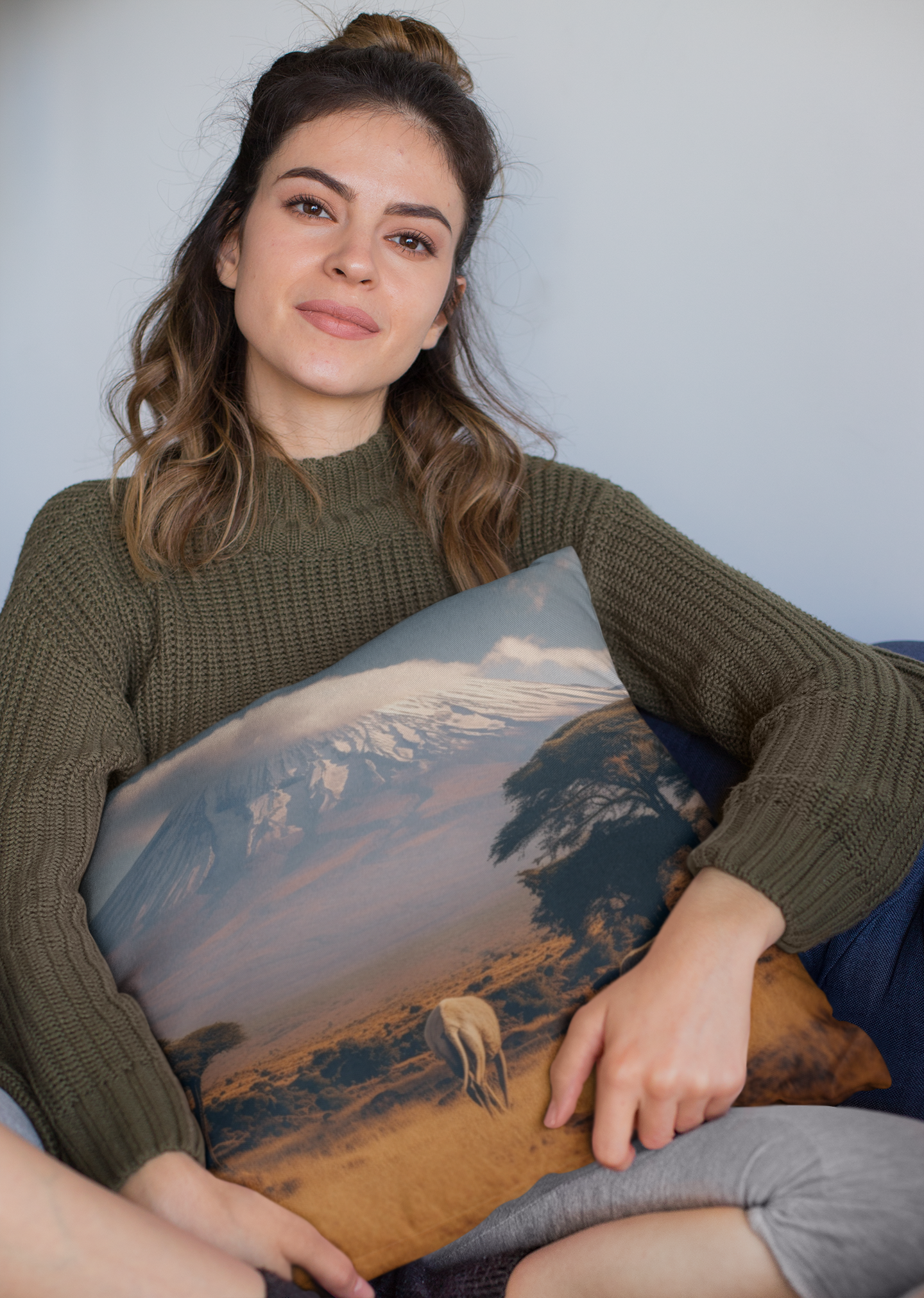 Kilimanjaro, Spun Polyester Square Pillow