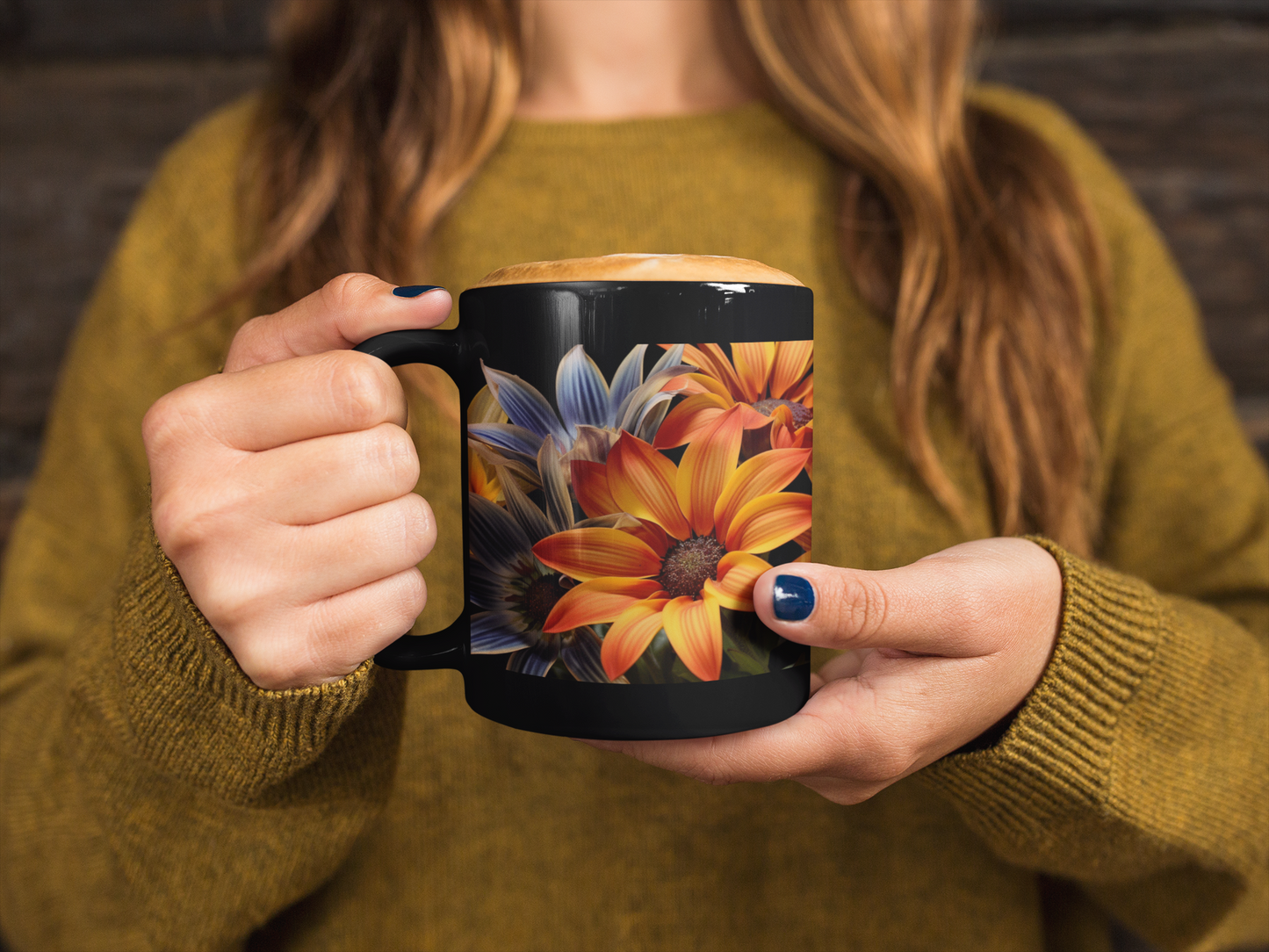 Gazania I, 11oz Black Coffee Mug