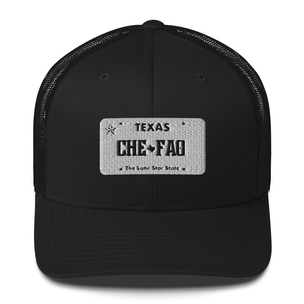 Chefao Texas License Plate I, Trucker Cap