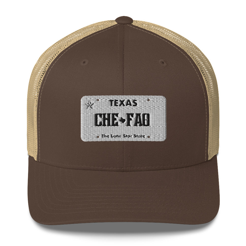 Chefao Texas License Plate I, Trucker Cap