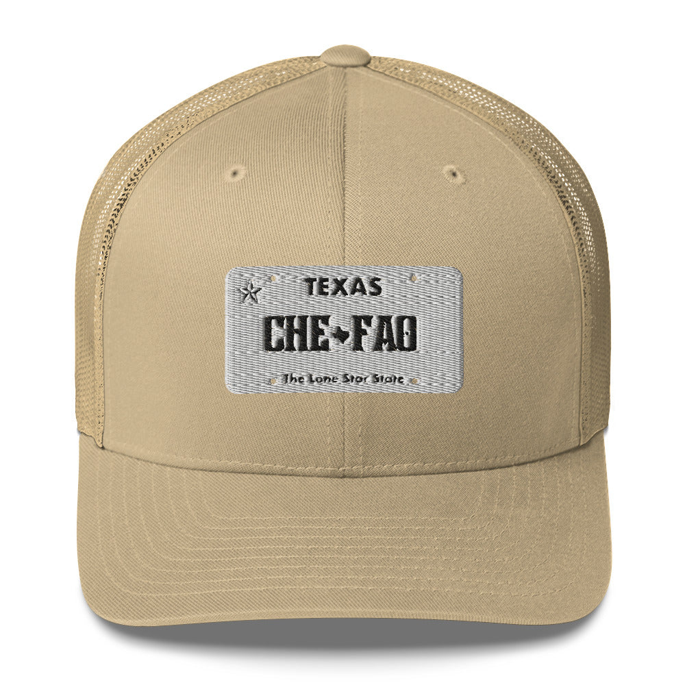 Chefao Texas License Plate I, Trucker Cap