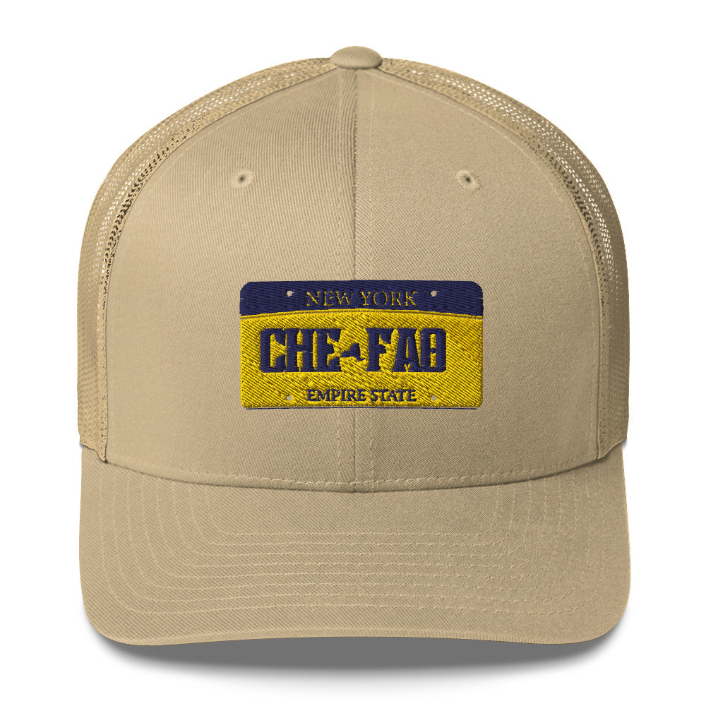 Chefao New York License Plate I, Trucker Cap