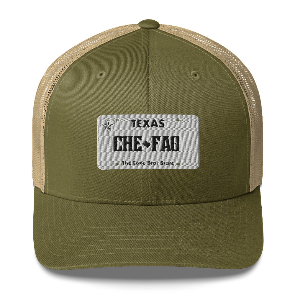 Chefao Texas License Plate I, Trucker Cap