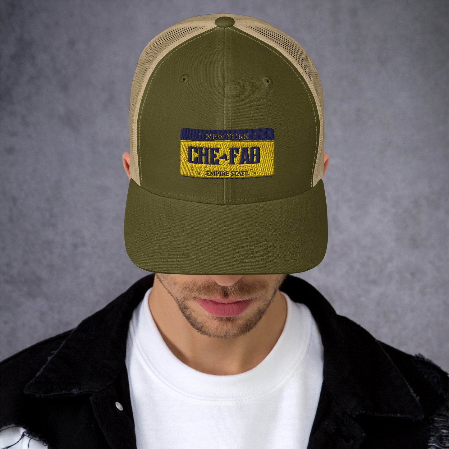 Chefao New York License Plate I, Trucker Cap