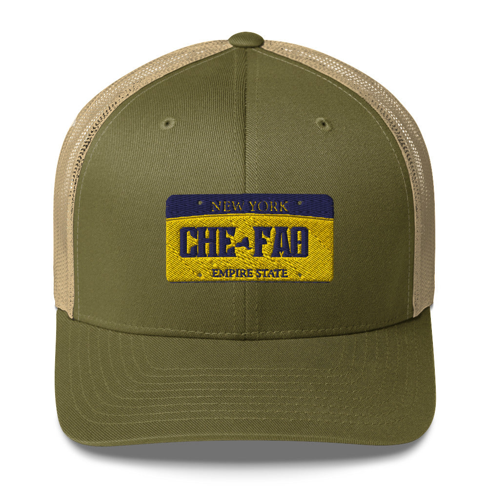 Chefao New York License Plate I, Trucker Cap