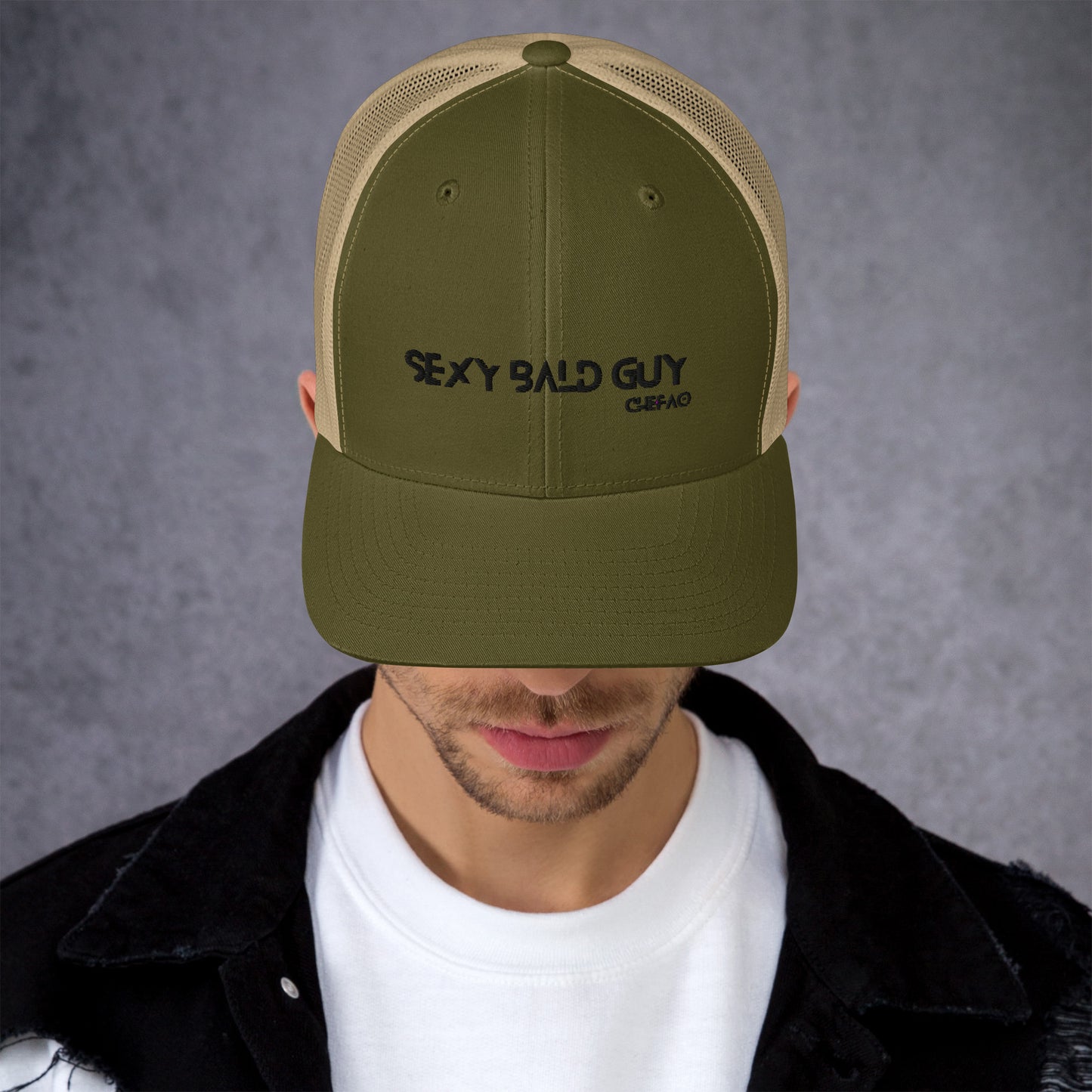 Sexy Bald Guy I, Trucker Cap