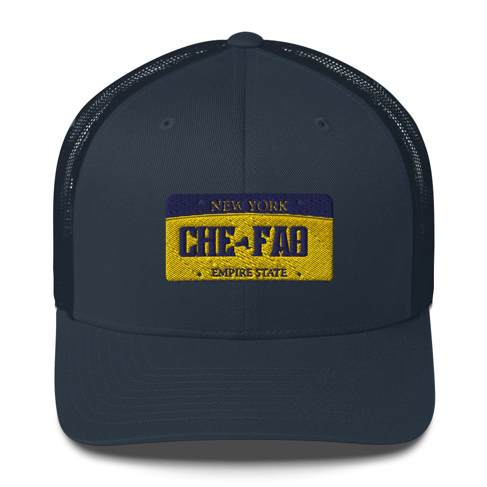 Chefao New York License Plate I, Trucker Cap