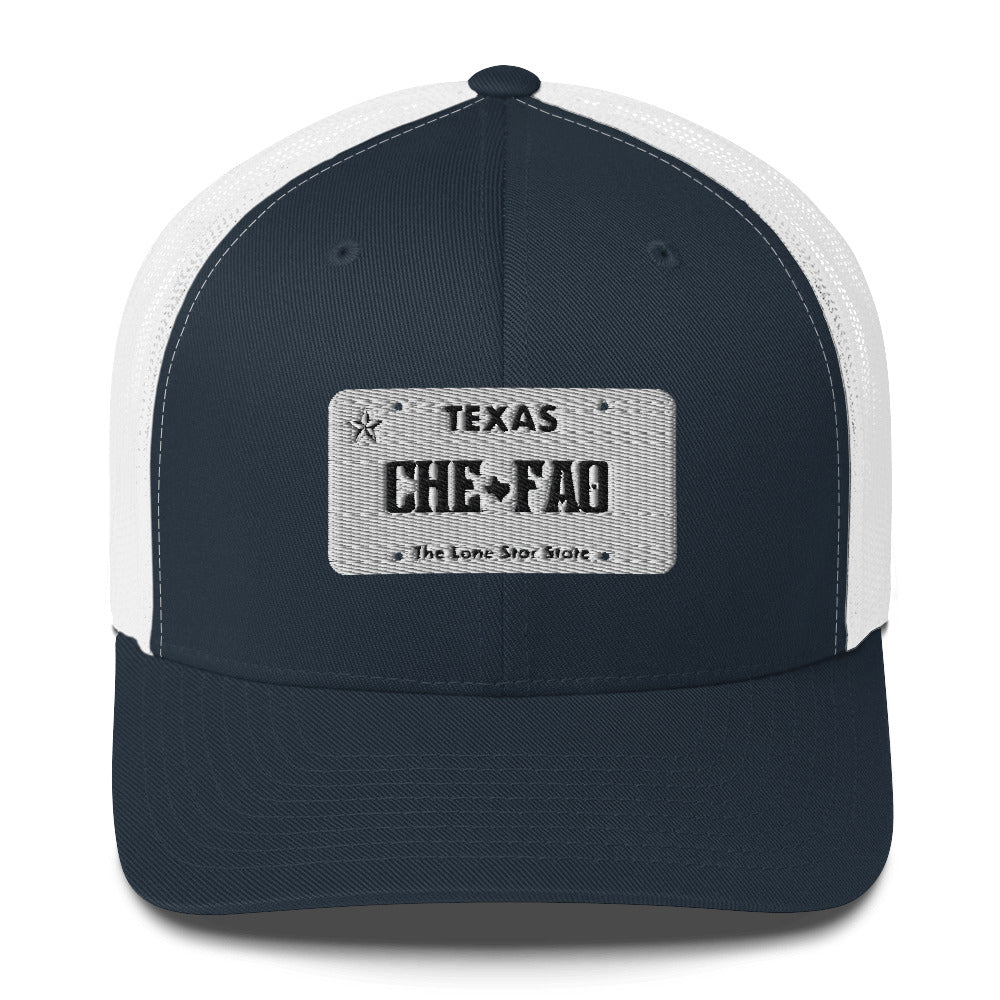 Chefao Texas License Plate I, Trucker Cap