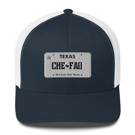 Chefao Texas License Plate I, Trucker Cap