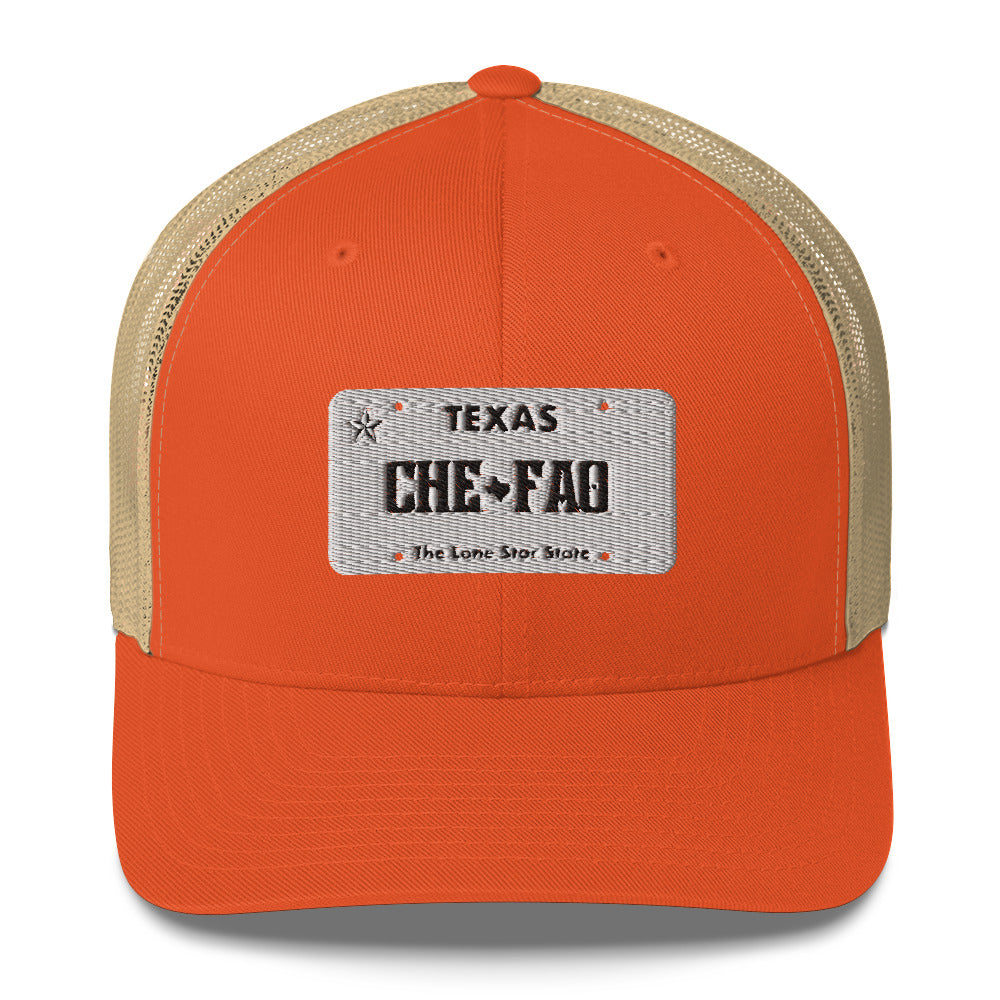 Chefao Texas License Plate I, Trucker Cap