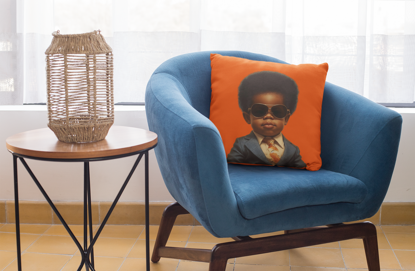 Little Boss, Spun Polyester Square Pillow