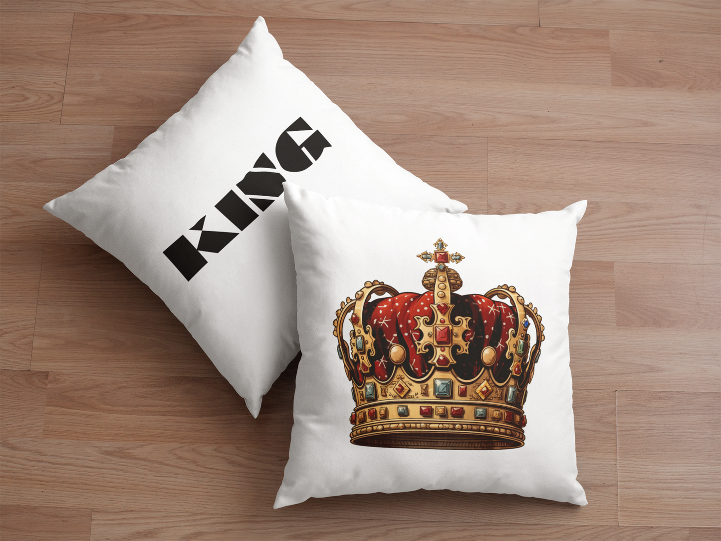 King's Crown, Spun Polyester Square Pillow