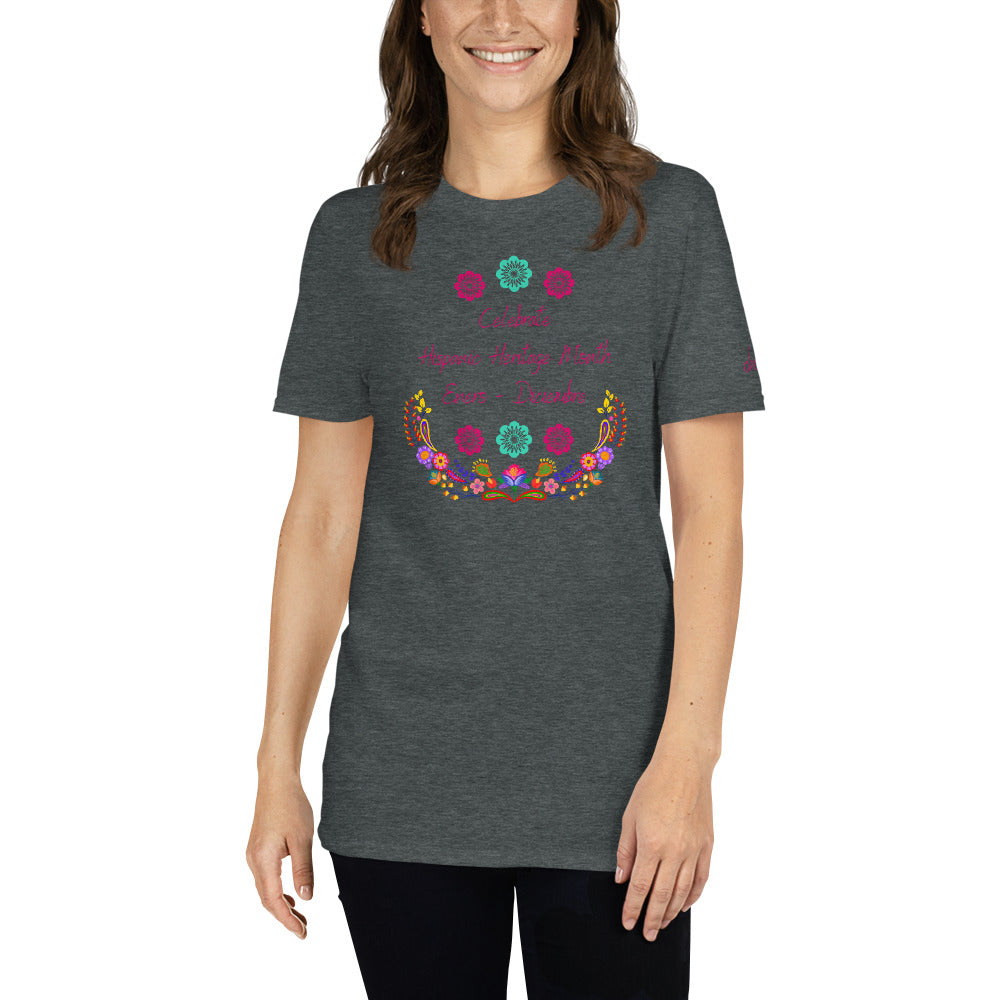 Celebrate Hispanic Heritage Month I, Short-Sleeve Unisex T-Shirt