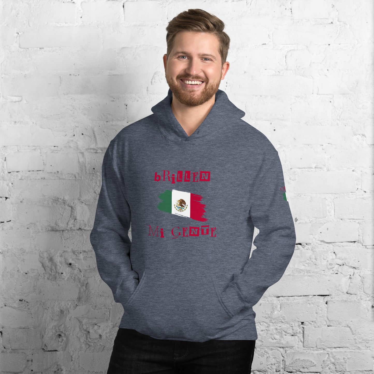 Brillen Mi Gente Mexico II, Unisex Hoodie