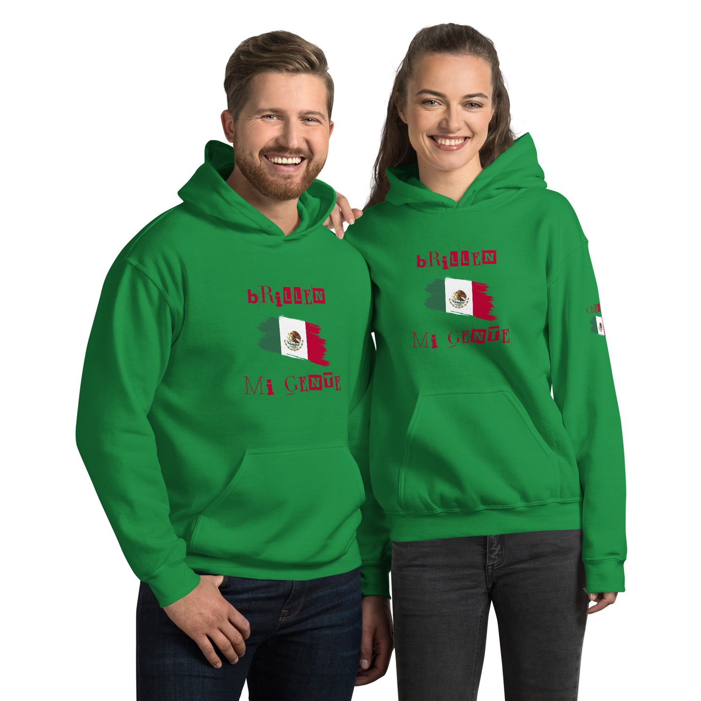 Brillen Mi Gente Mexico II, Unisex Hoodie