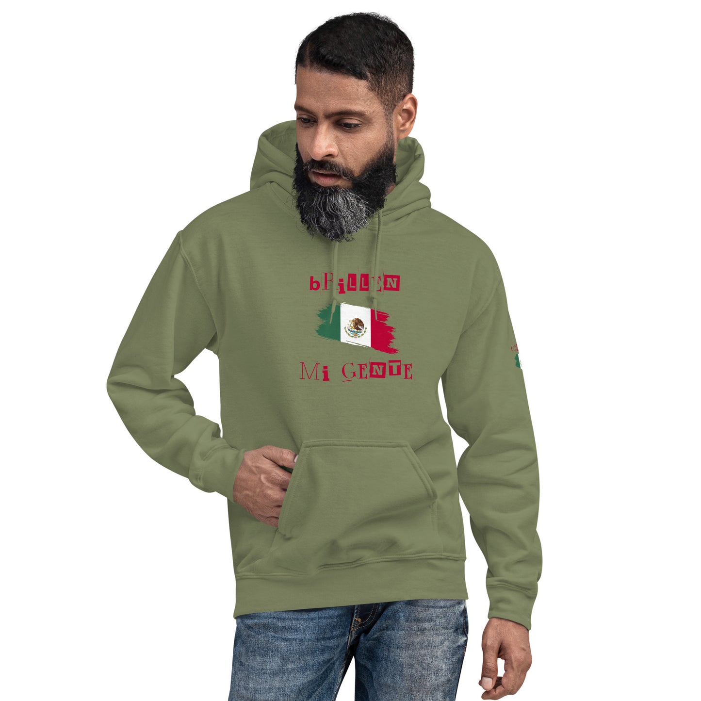 Brillen Mi Gente Mexico II, Unisex Hoodie