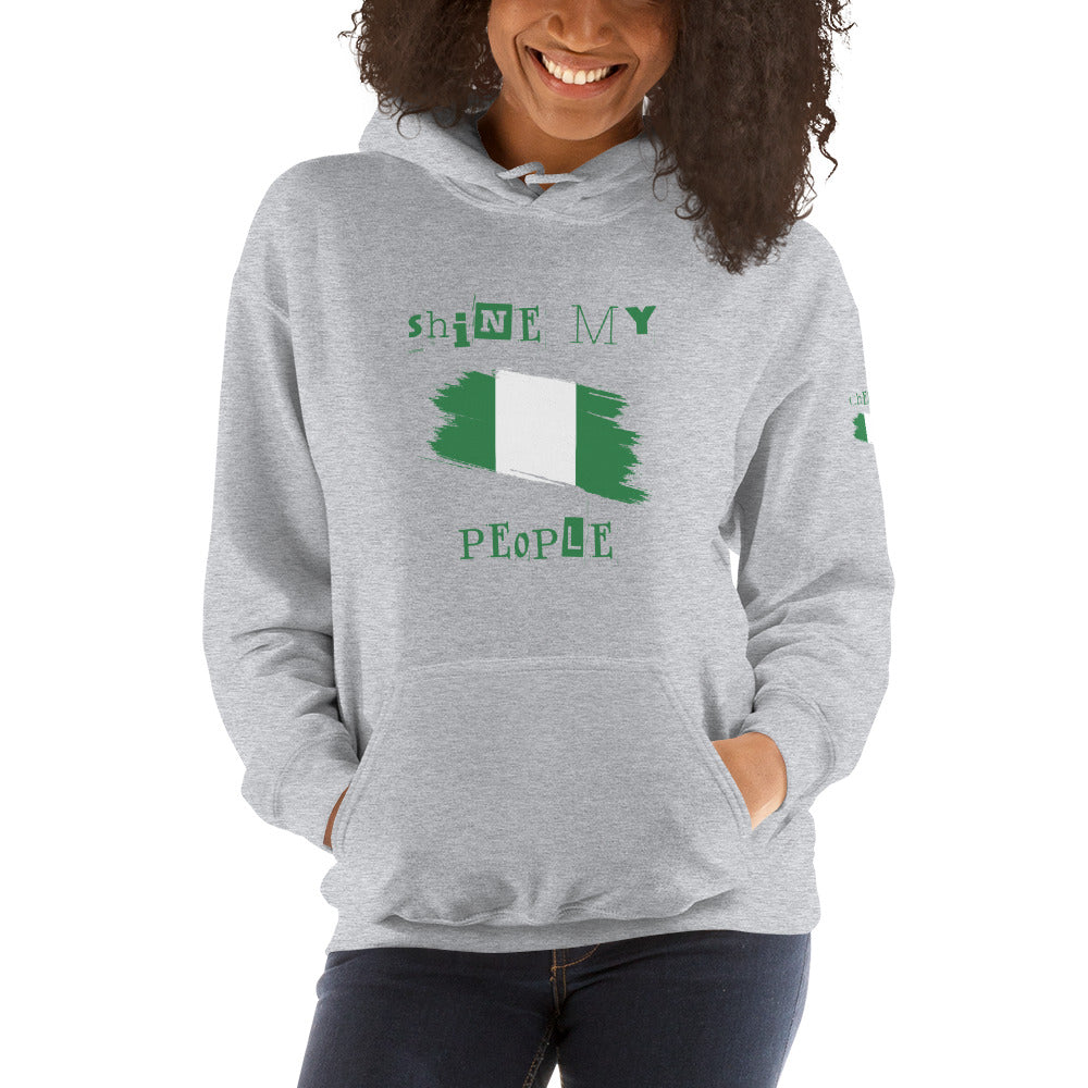 Shine My People Nigeria I, Unisex Hoodie