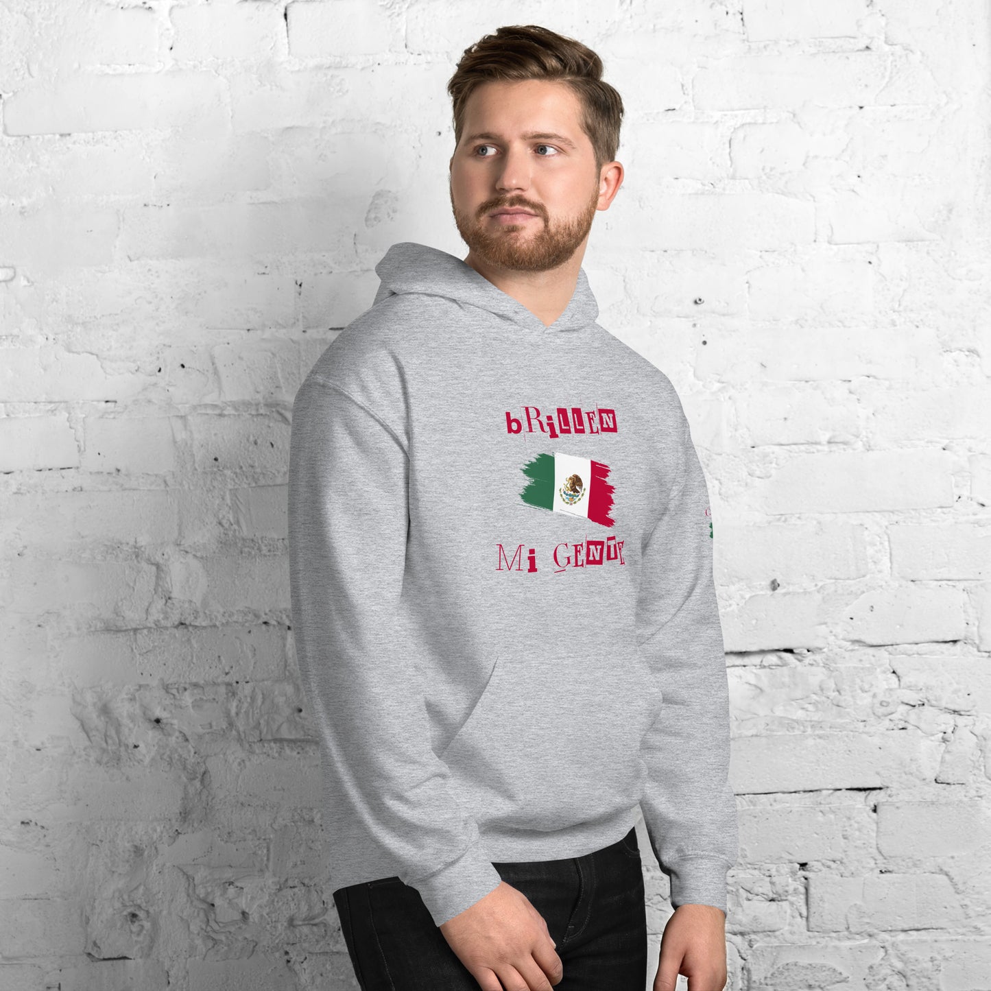 Brillen Mi Gente Mexico II, Unisex Hoodie