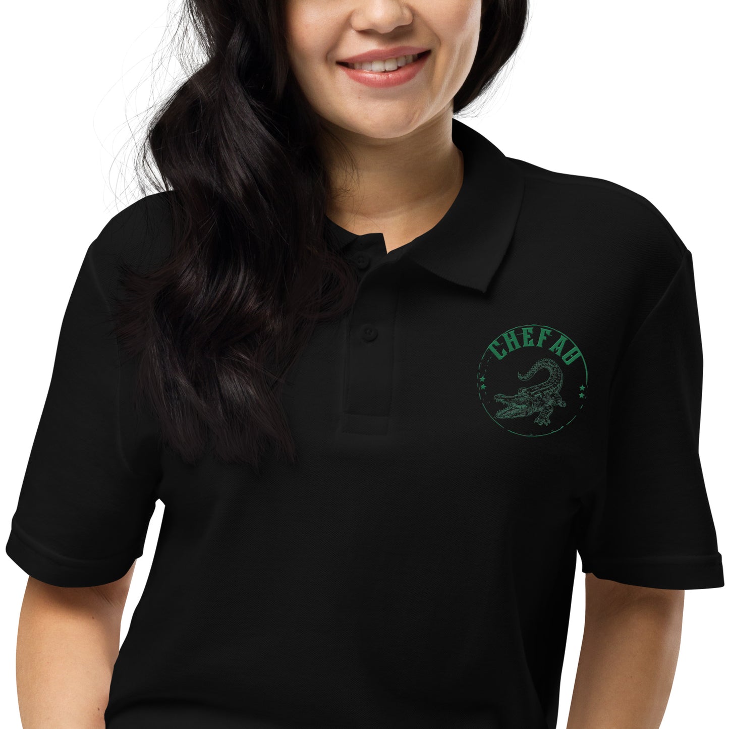 Chefao Alligator I, Unisex pique polo shirt