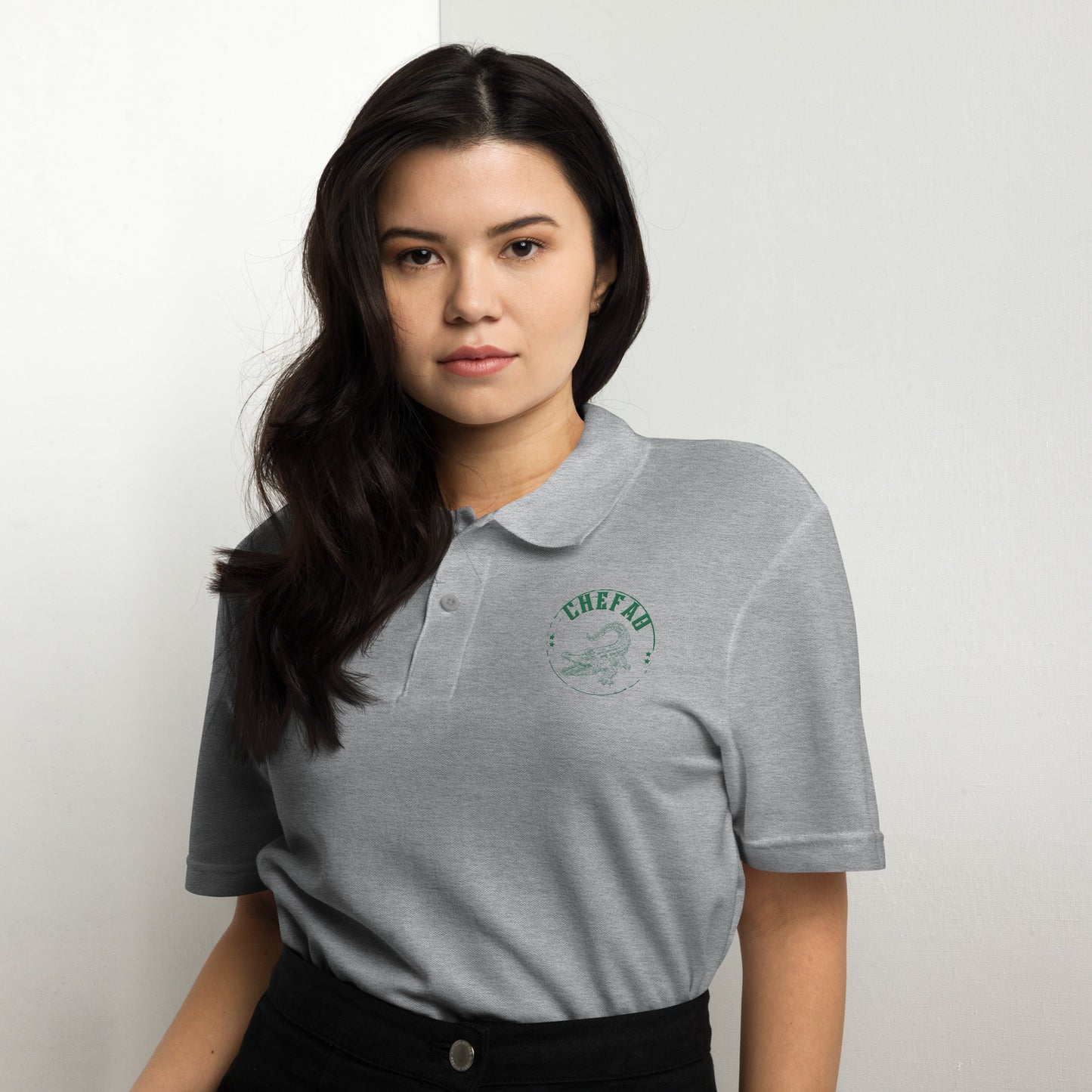 Chefao Alligator I, Unisex pique polo shirt