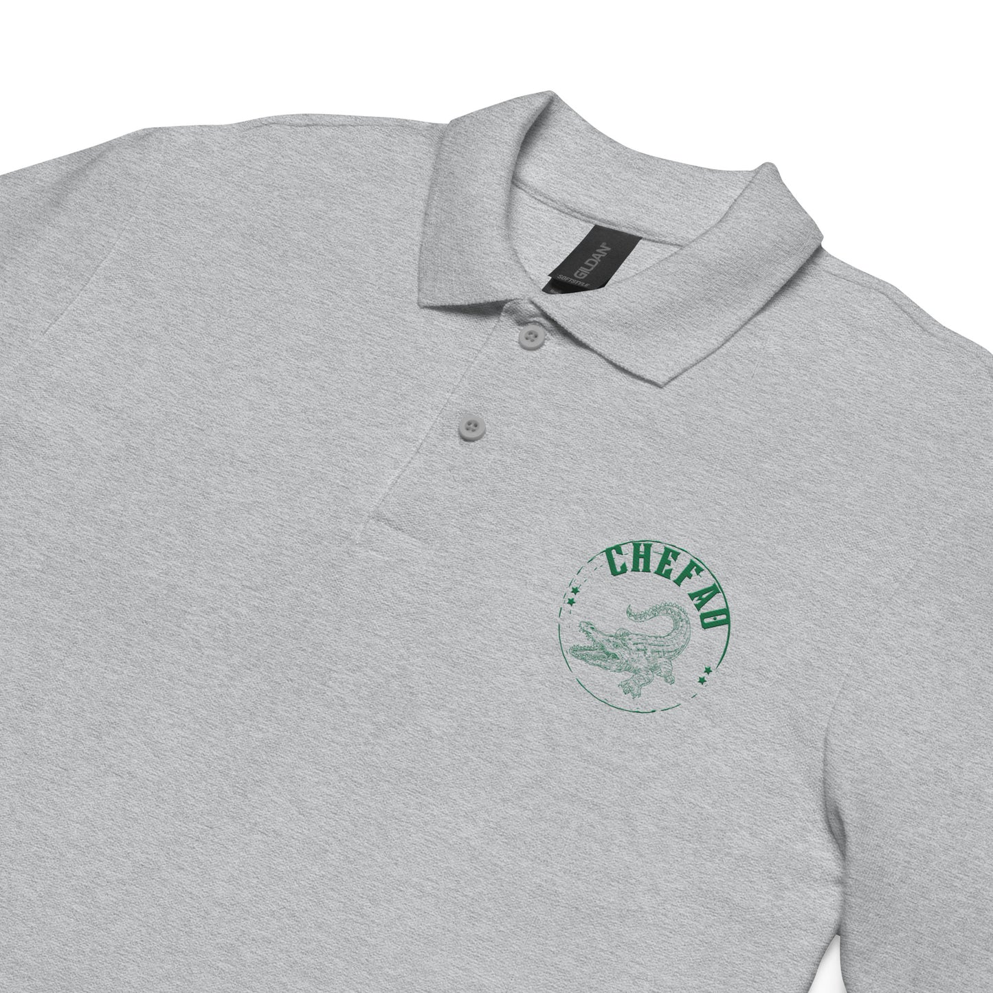 Chefao Alligator I, Unisex pique polo shirt