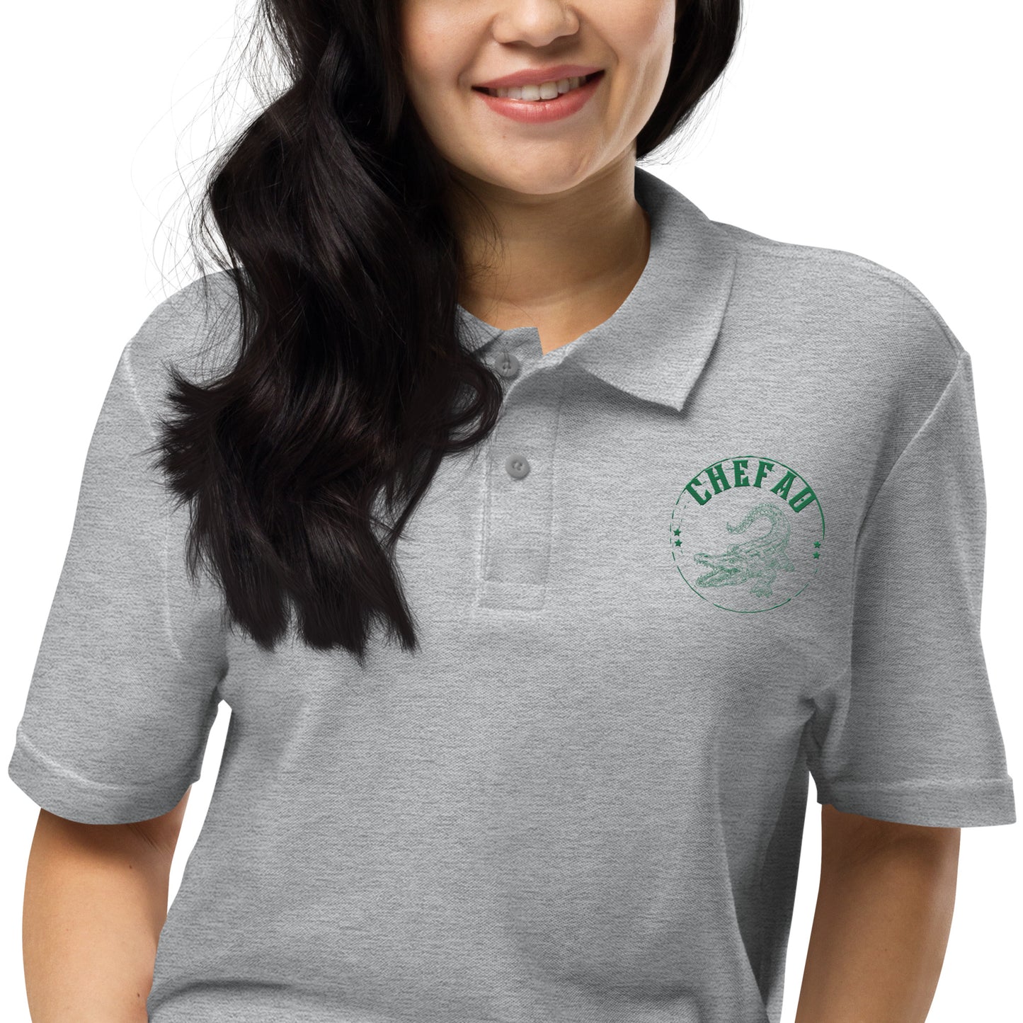 Chefao Alligator I, Unisex pique polo shirt