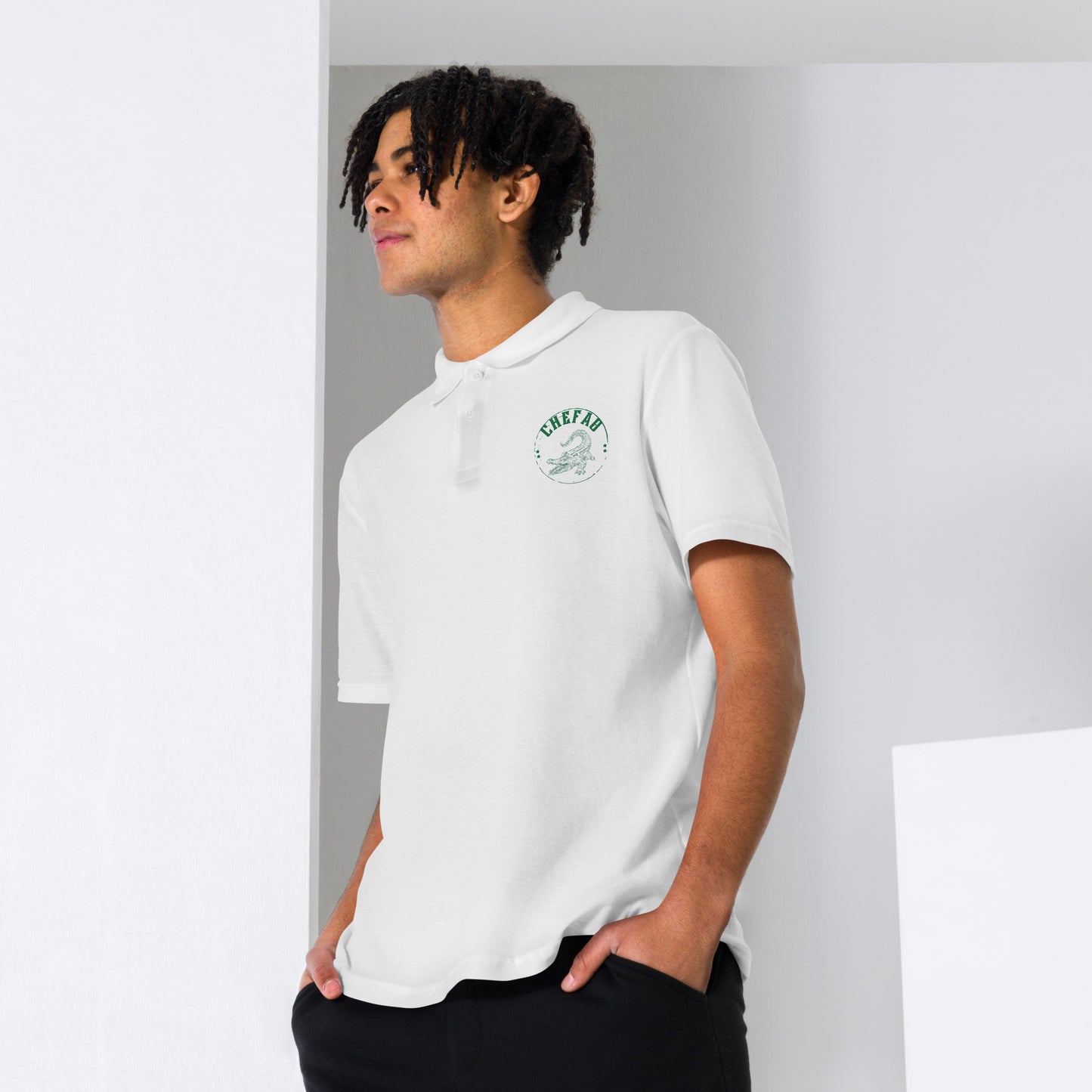 Chefao Alligator I, Unisex pique polo shirt