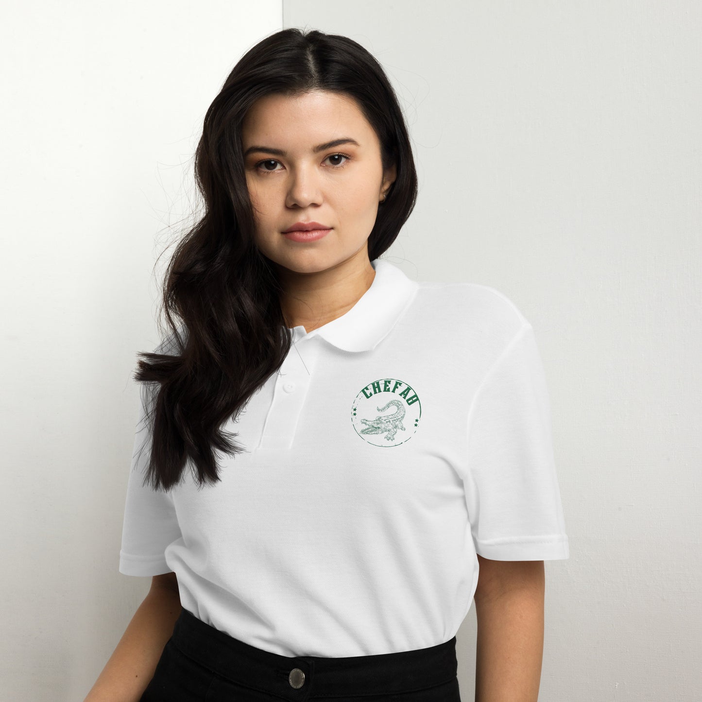 Chefao Alligator I, Unisex pique polo shirt