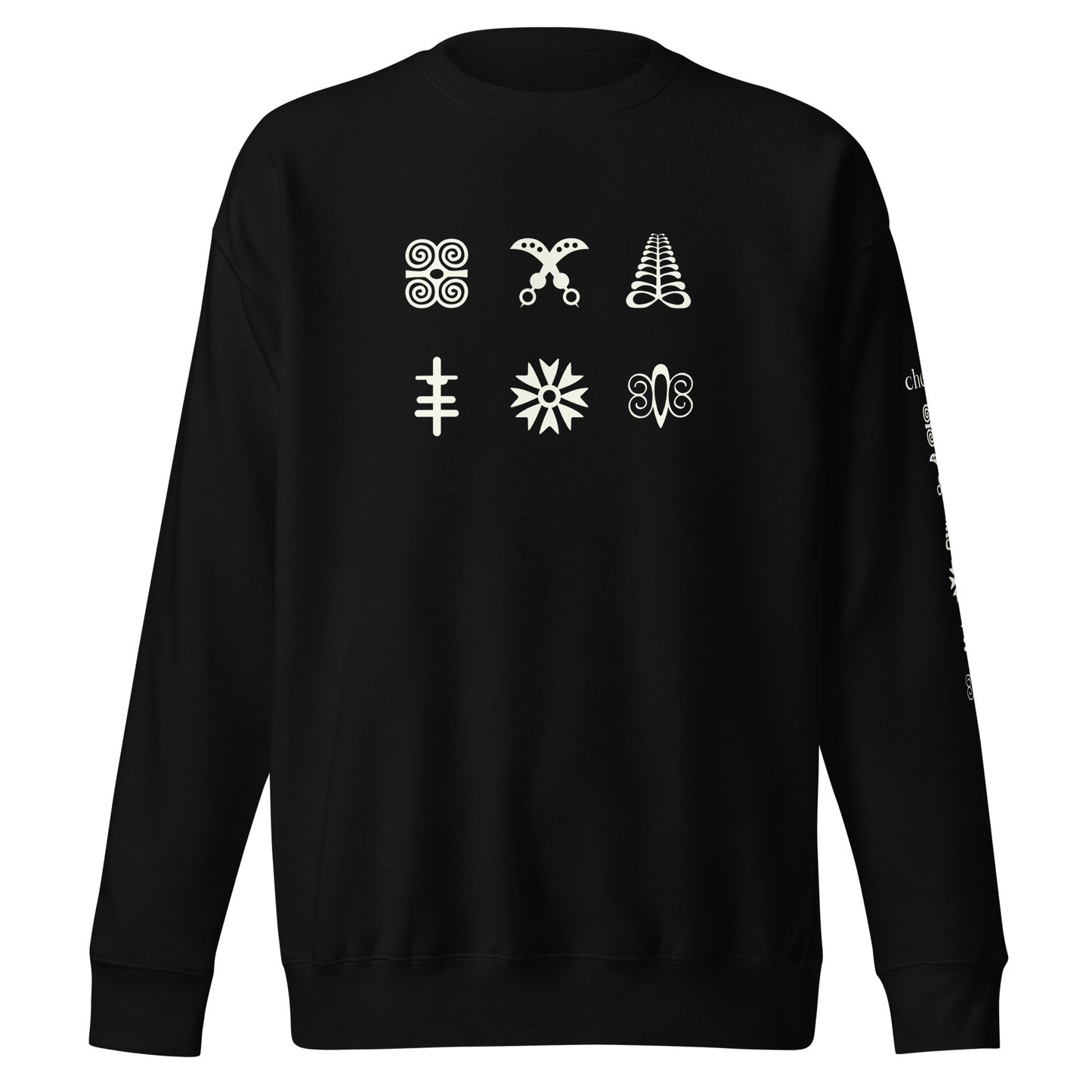 Chefao Adinkra Strength and Courage, Unisex Premium Sweatshirt