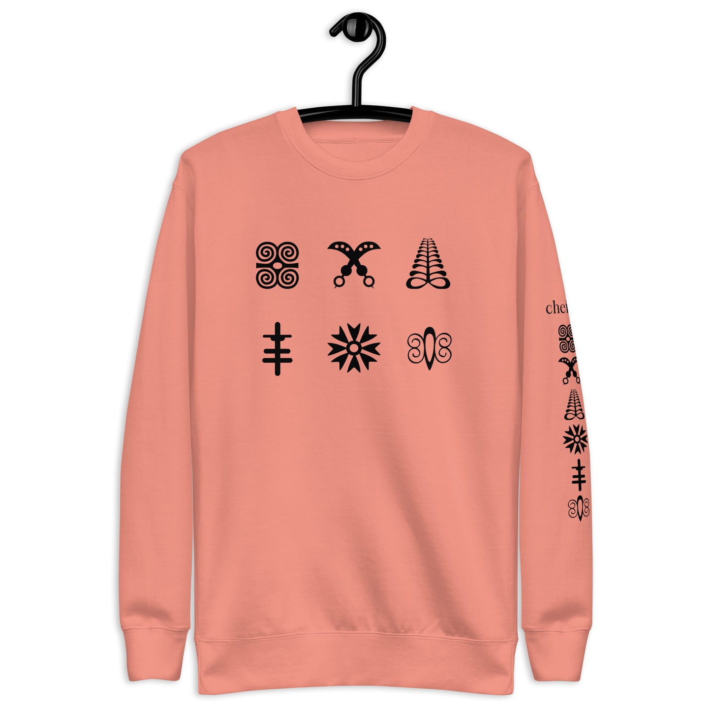 Chefao Adinkra Strength and Courage, Unisex Premium Sweatshirt