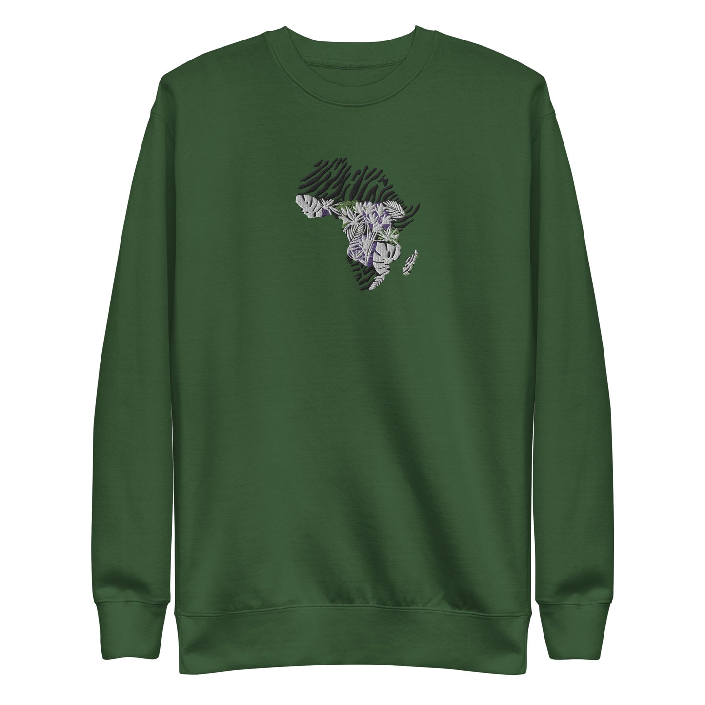 Chefao Africa Botanical I, Embroidered Unisex Premium Sweatshirt