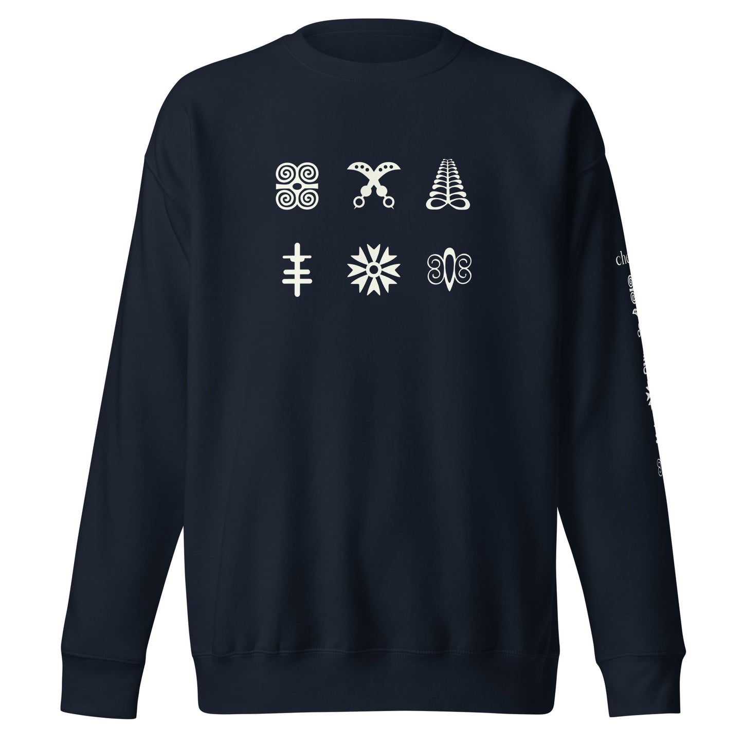 Chefao Adinkra Strength and Courage, Unisex Premium Sweatshirt