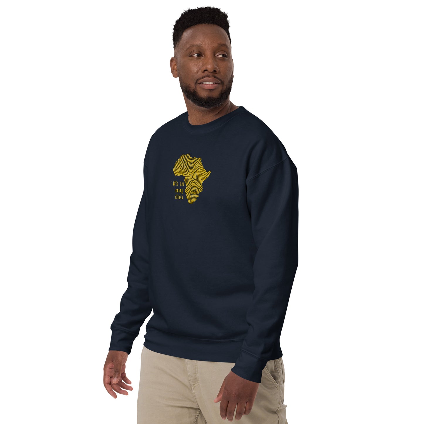 Chefao It's In My DNA I, Embroidered Unisex Premium Sweatshirt