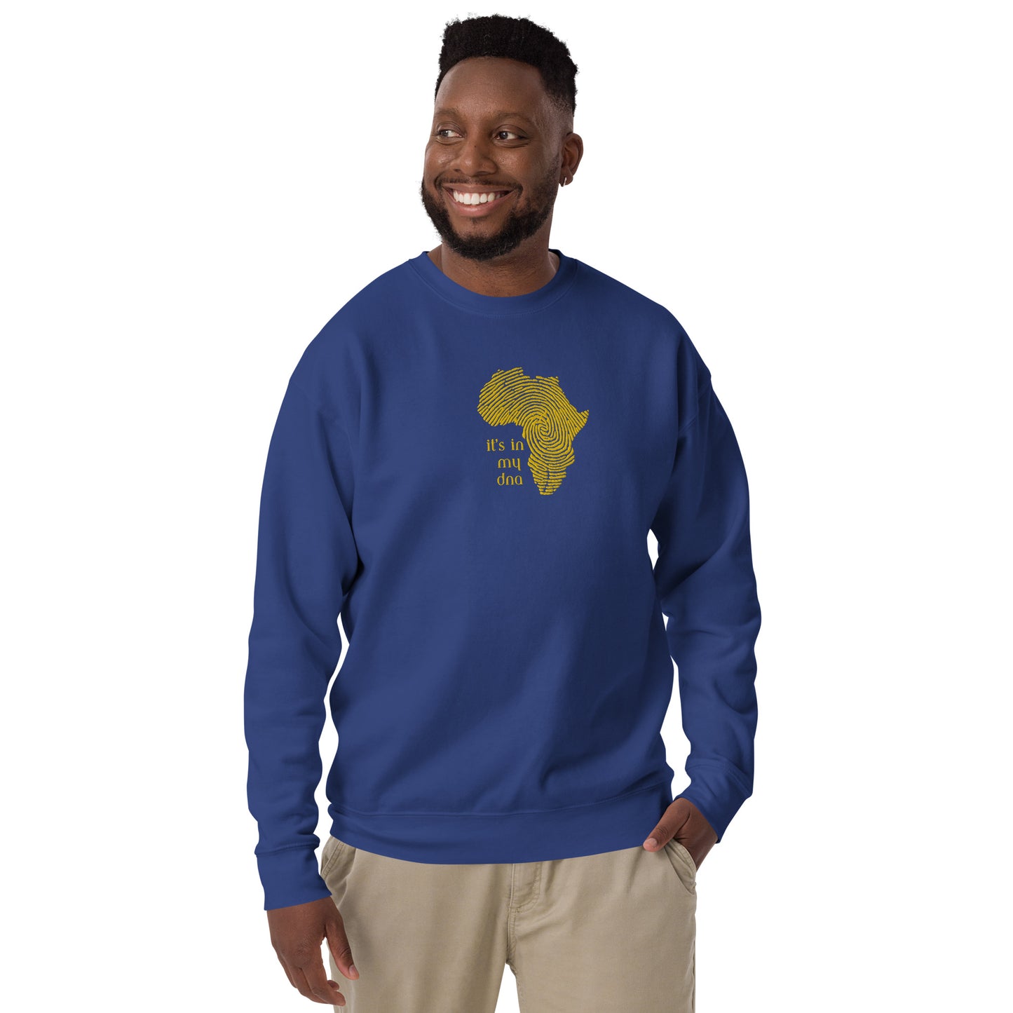 Chefao It's In My DNA I, Embroidered Unisex Premium Sweatshirt