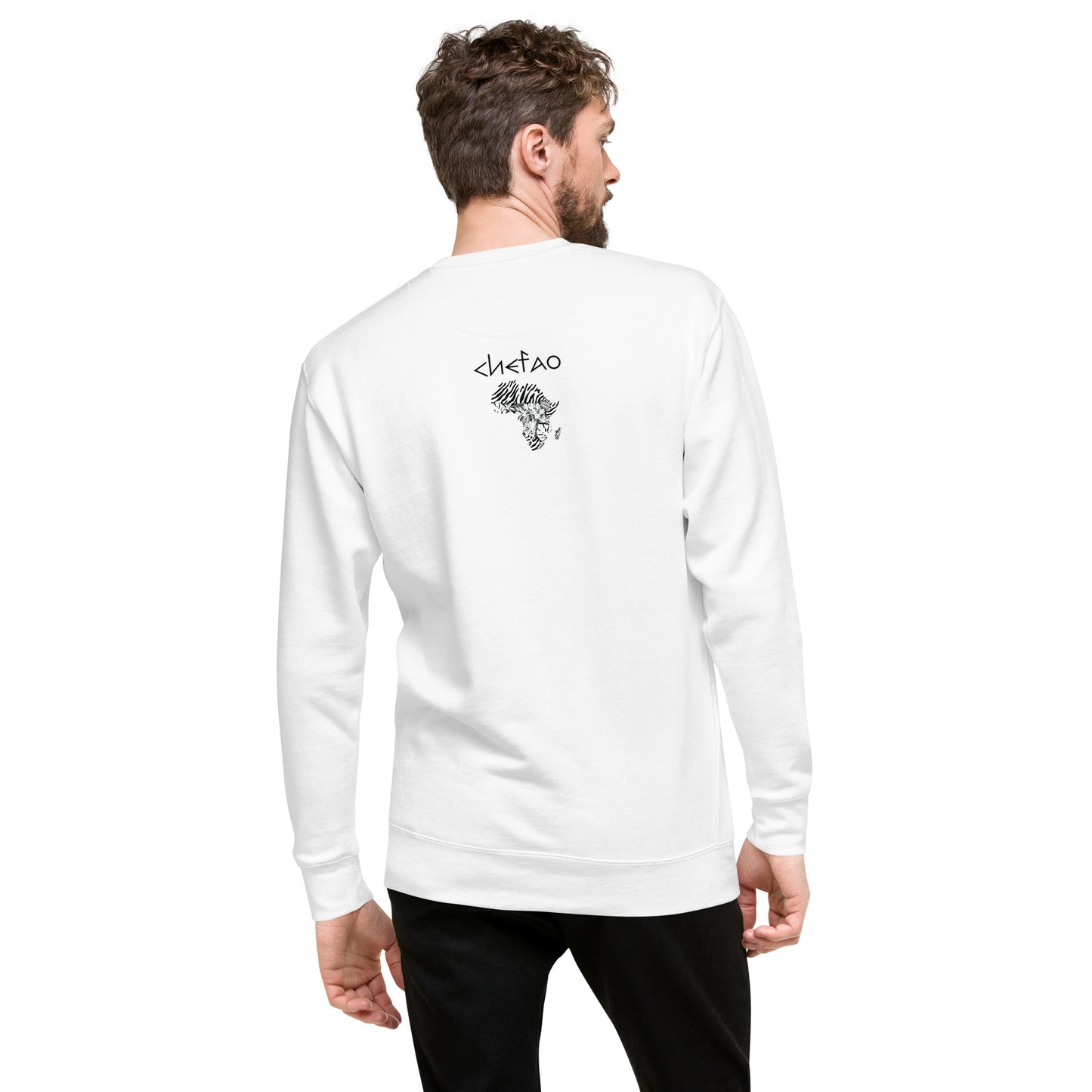 Chefao Africa Botanical I, Embroidered Unisex Premium Sweatshirt