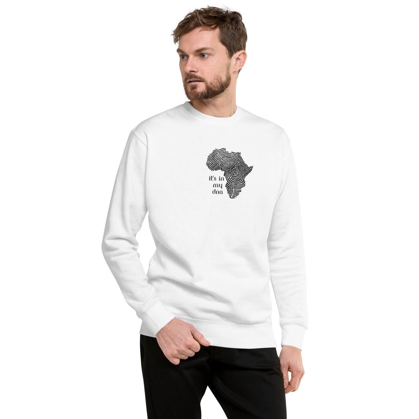 Chefao It's In My DNA I, Embroidered Unisex Premium Sweatshirt